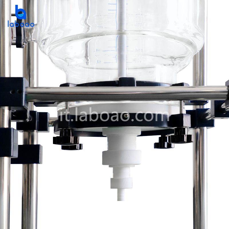 Reattore di filtrazione in vetro rivestito 20L 30L per la cristallizzazione dell'olio CBD