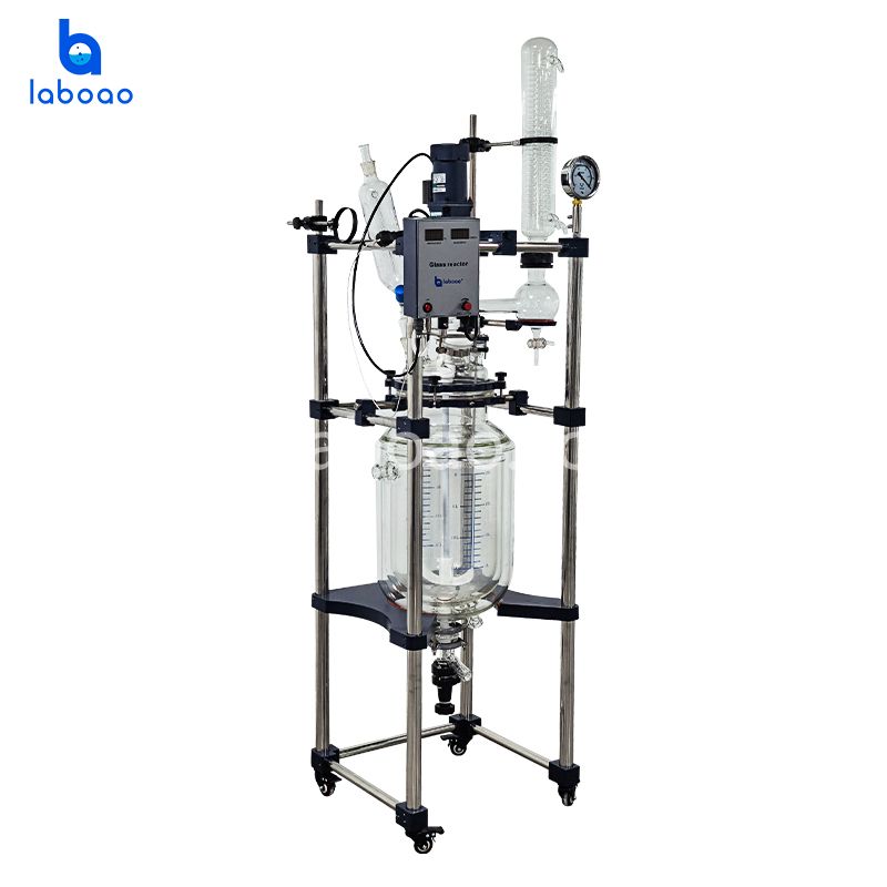 10-100L Reattore in vetro con rivestimento a tre strati