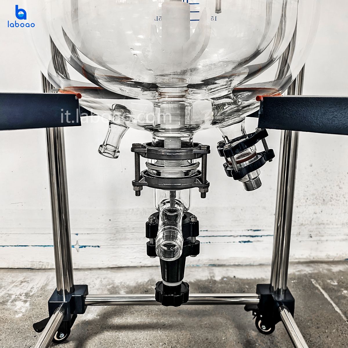 10-100L Reattore in vetro con rivestimento a tre strati