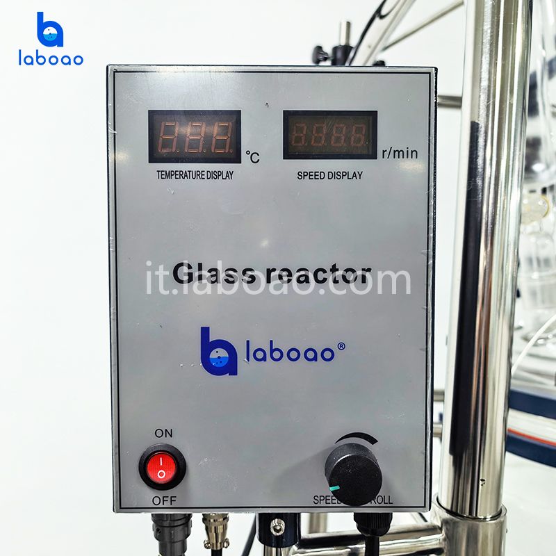 Reattore in vetro rivestito con filtro di cristallizzazione da 100 litri