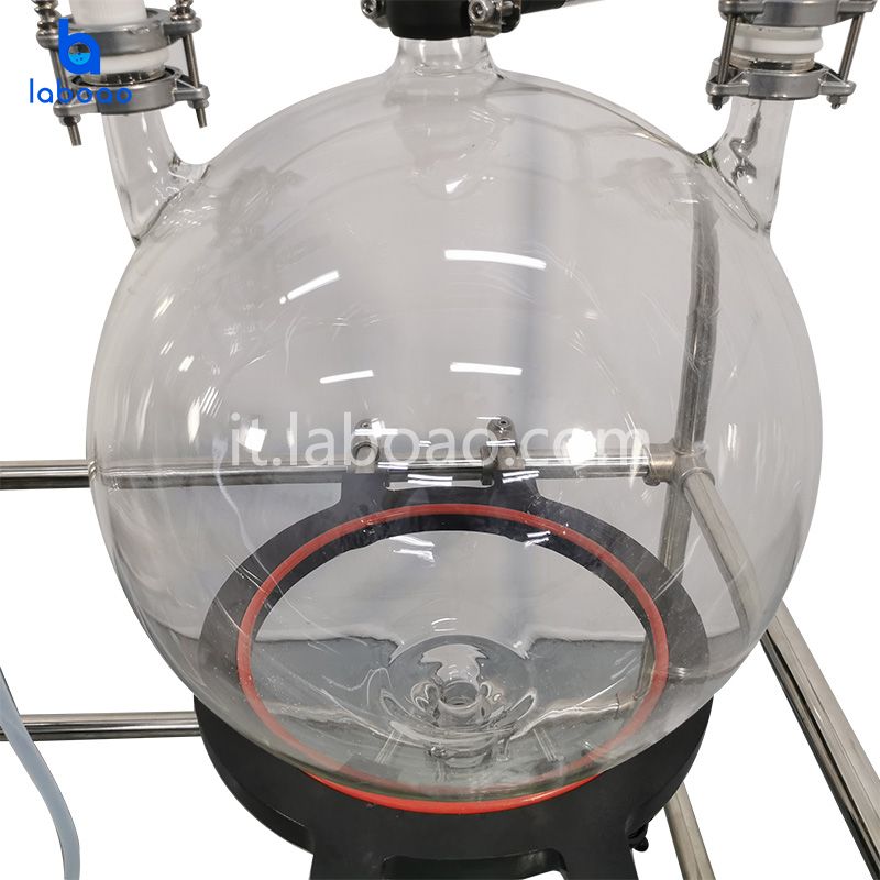 Reattore in vetro rivestito con filtro di cristallizzazione da 100 litri