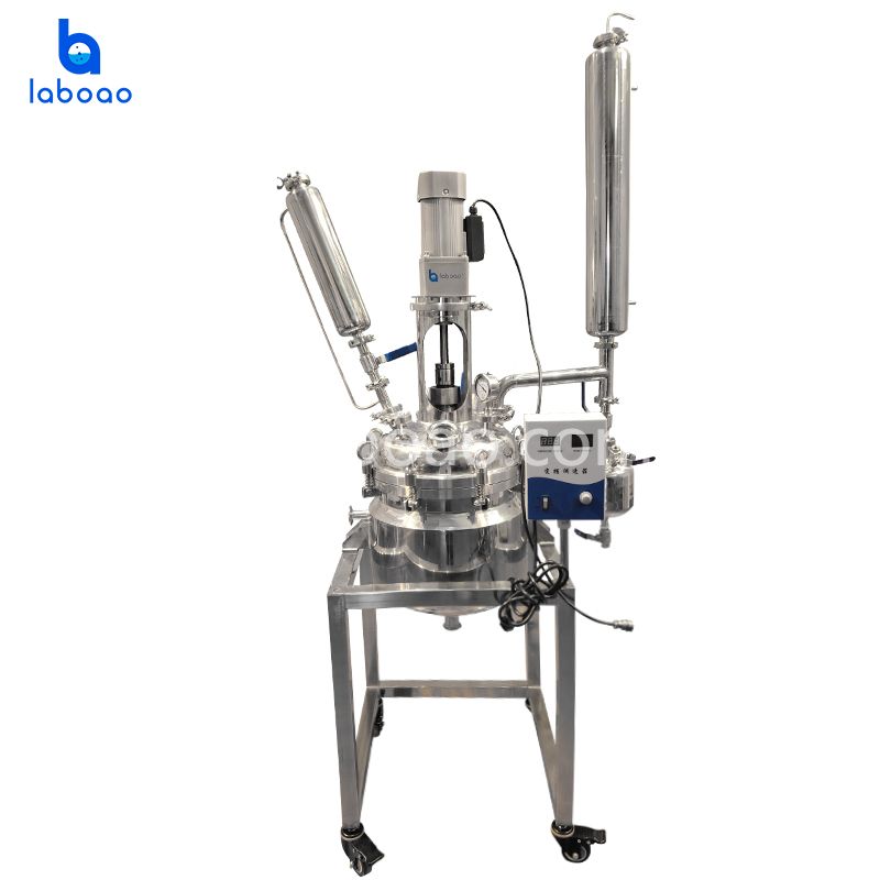 Reattore chimico rivestito in acciaio inossidabile da 10 litri