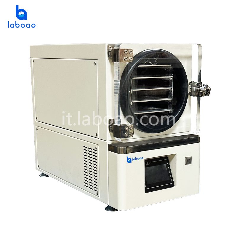 Liofilizzatore da banco mini con pompa del vuoto integrata