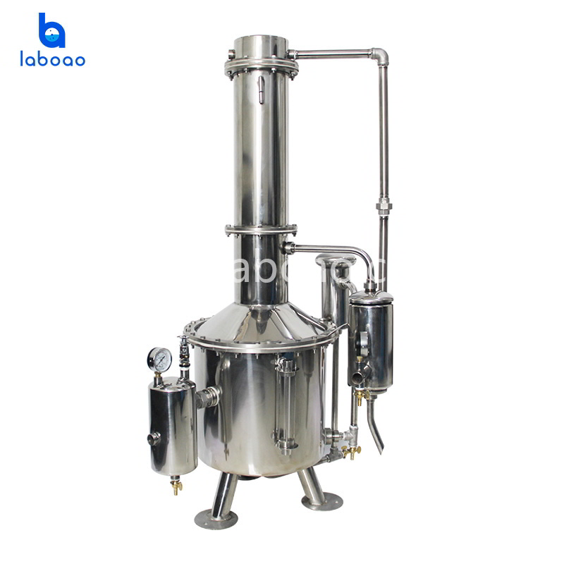 Distillatore d'acqua doppio grande 50L-600L con riscaldamento a vapore