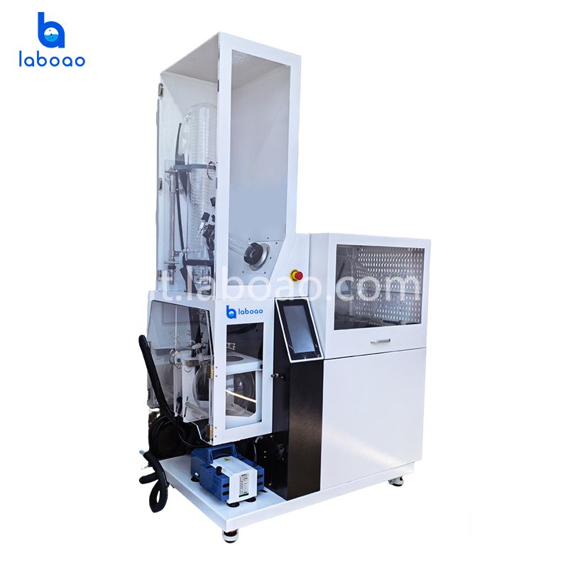 Evaporatore rotante con dispositivo di protezione e riempimento e scarico automatico