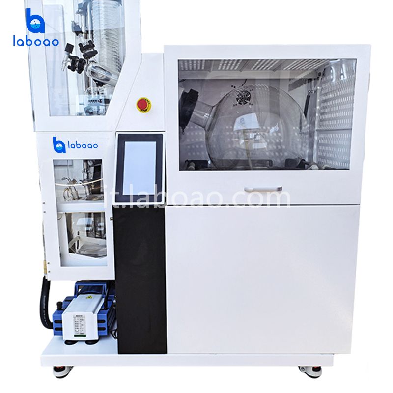 Evaporatore rotante con dispositivo di protezione e riempimento e scarico automatico